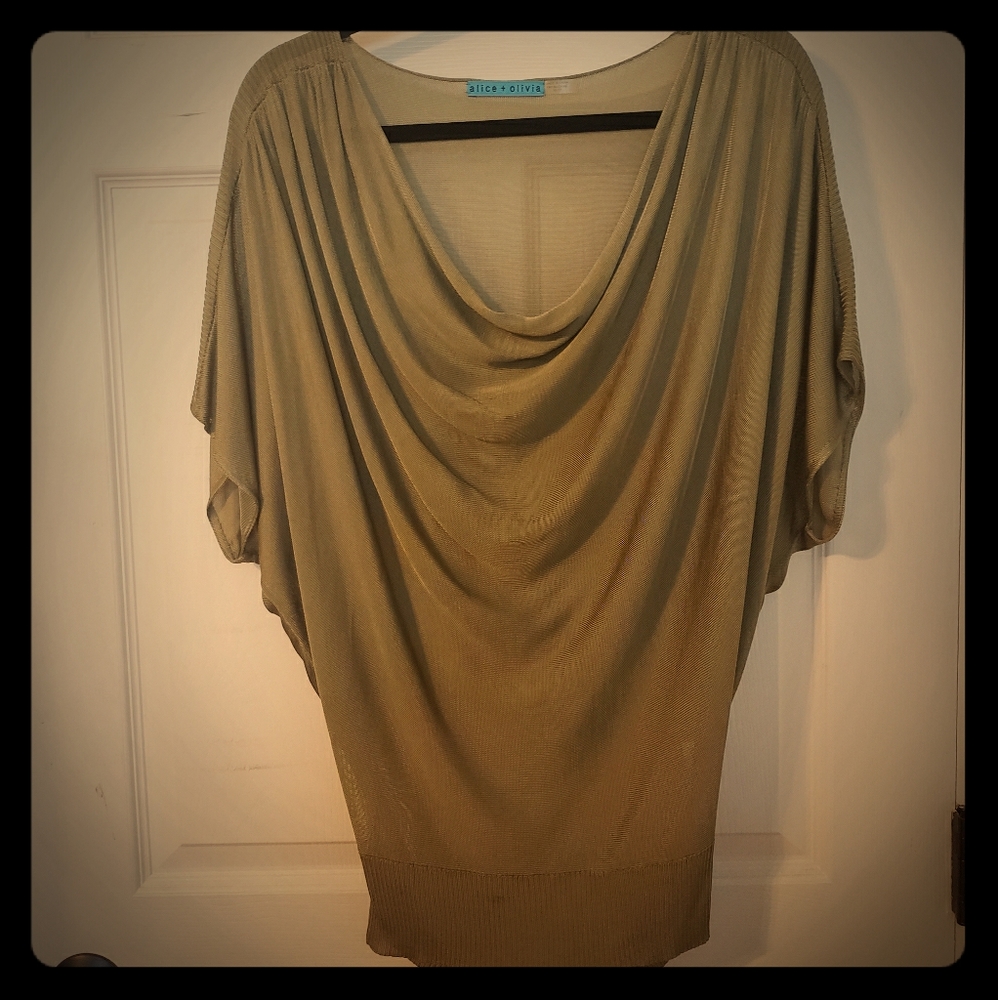 Alice + Olivia cowl neck blouse